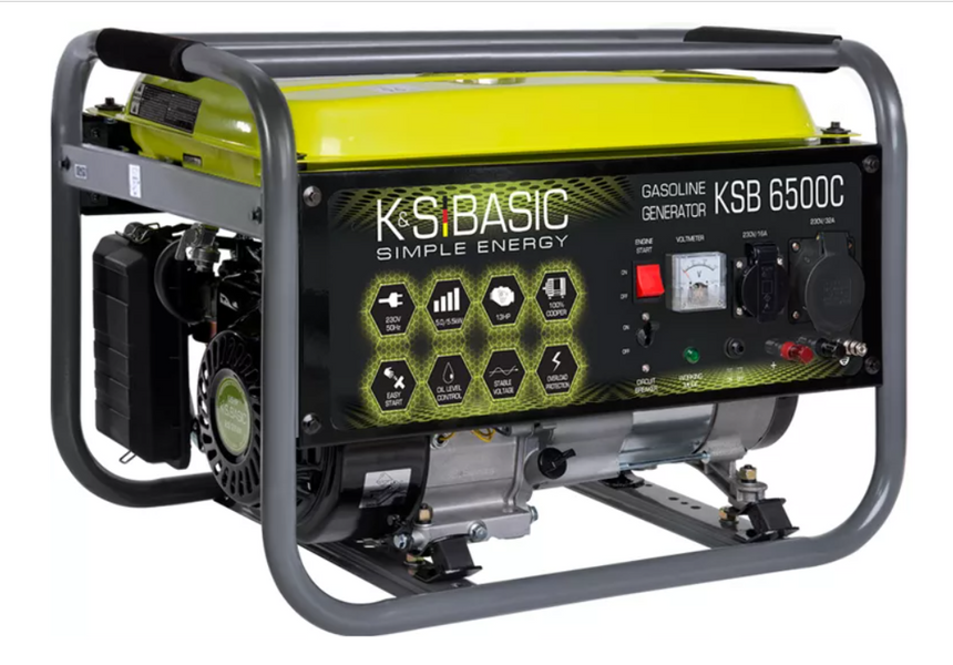 Бензиновий генератор &laquo;K&S BASIC&raquo; KSB 6500C фото